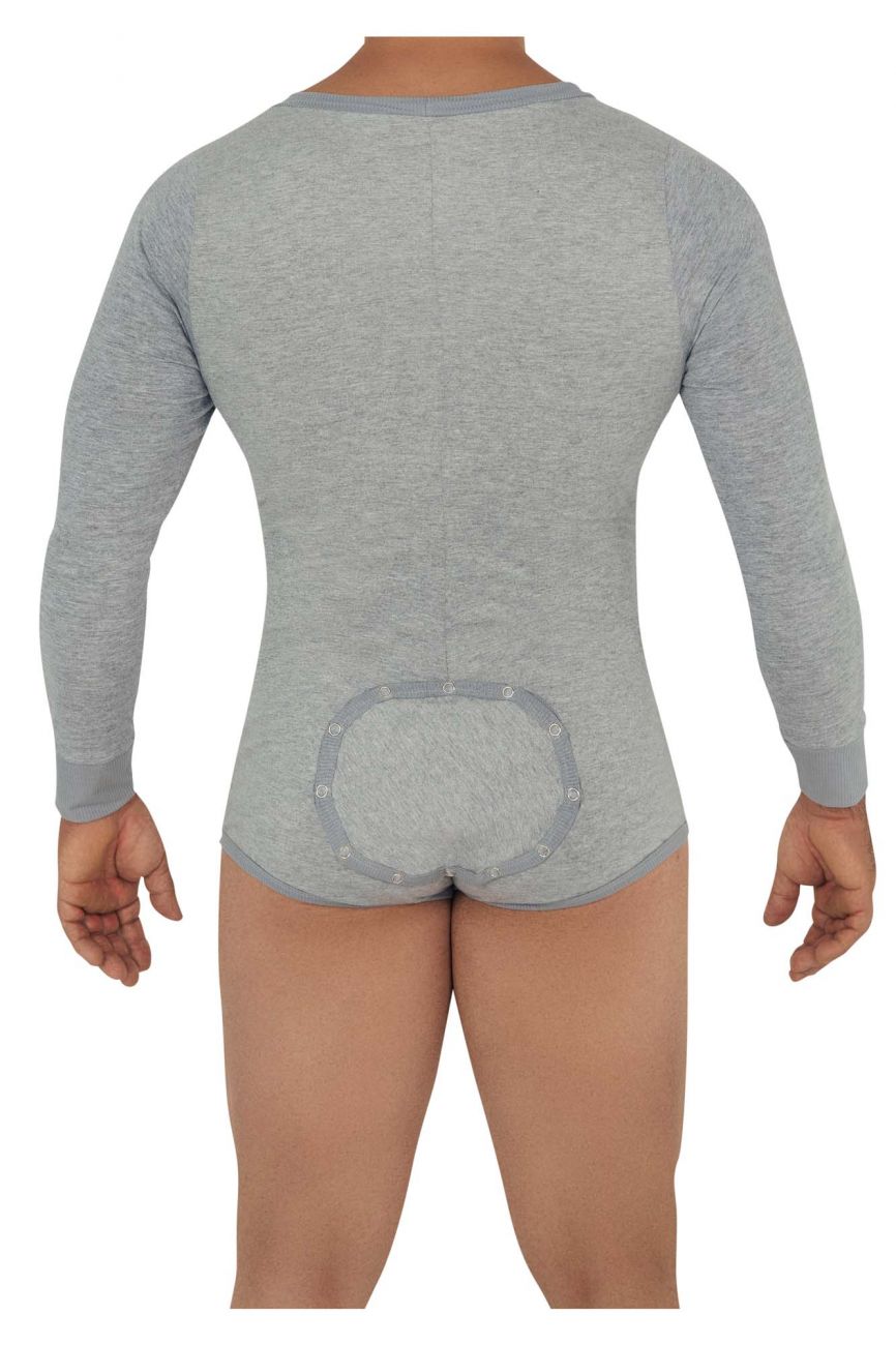 CandyMan Underwear Super V-Neck Bodysuit available at www.MensUnderwear.io - 2