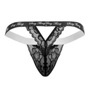 CandyMan Underwear Sexy Thing Lace Men's Thongs available at www.MensUnderwear.io - 7