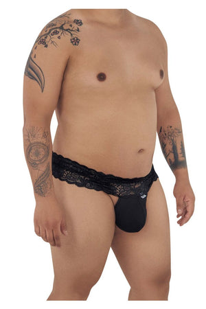 CandyMan Underwear Men's Plus Size Lace Thongs available at www.MensUnderwear.io - 3