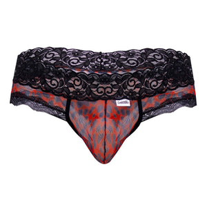 CandyMan Underwear Mesh-Lace Men's Plus Size Thongs available at www.MensUnderwear.io - 5