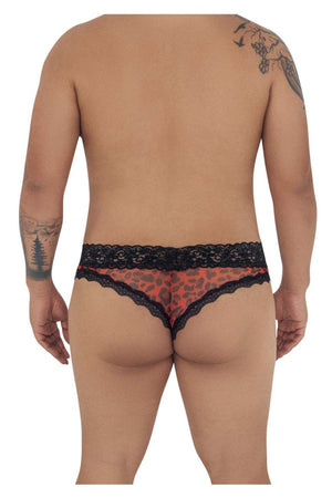 CandyMan Underwear Mesh-Lace Men's Plus Size Thongs available at www.MensUnderwear.io - 2