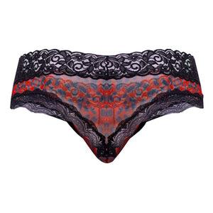 CandyMan Underwear Mesh-Lace Men's Plus Size Thongs available at www.MensUnderwear.io - 7