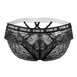 CandyMan Underwear Spank Me Plus Size Men's Lace Briefs available at www.MensUnderwear.io - 4