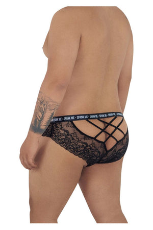 CandyMan Underwear Spank Me Plus Size Men's Lace Briefs available at www.MensUnderwear.io - 2
