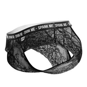 CandyMan Underwear Spank Me Plus Size Men's Lace Briefs available at www.MensUnderwear.io - 5