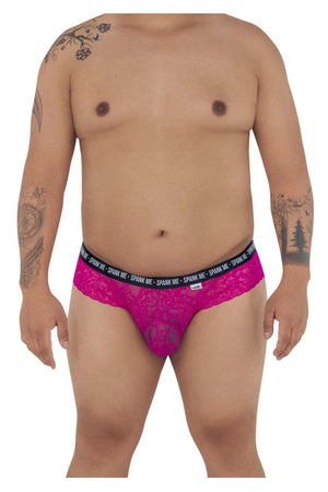 CandyMan Underwear Spank Me Plus Size Men's Lace Briefs available at www.MensUnderwear.io - 7