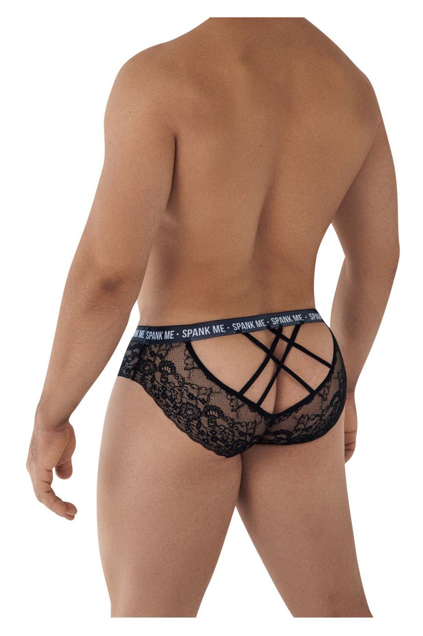CandyMan Underwear Spank Me Men's Lace Briefs available at www.MensUnderwear.io - 1