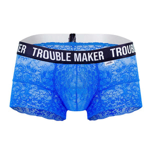 CandyMan Underwear Trouble Maker Men's Plus Size Lace Trunks available at www.MensUnderwear.io - 16