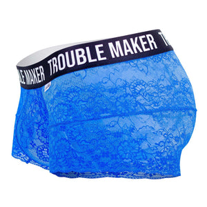 CandyMan Underwear Trouble Maker Men's Plus Size Lace Trunks available at www.MensUnderwear.io - 17