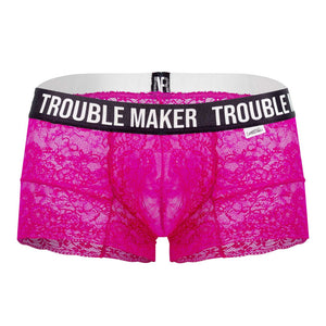 CandyMan Underwear Trouble Maker Men's Plus Size Lace Trunks available at www.MensUnderwear.io - 10