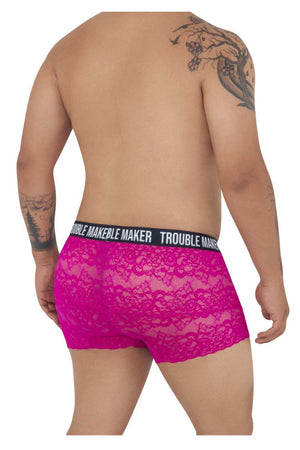 CandyMan Underwear Trouble Maker Men's Plus Size Lace Trunks available at www.MensUnderwear.io - 8