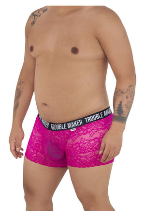 CandyMan Underwear Trouble Maker Men's Plus Size Lace Trunks available at www.MensUnderwear.io - 9