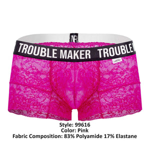 CandyMan Underwear Trouble Maker Men's Lace Trunks available at www.MensUnderwear.io - 14