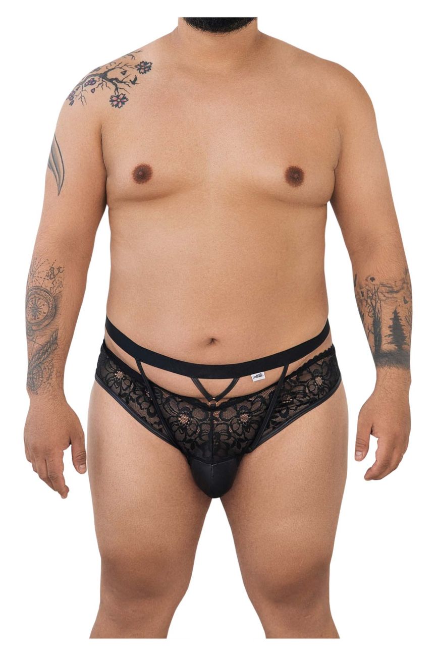 CandyMan Underwear Men's Plus Size Lace Jockstrap