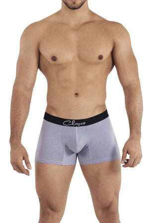 Male underwear model wearing Clever Underwear Lowa Trunks available at MensUnderwear.io