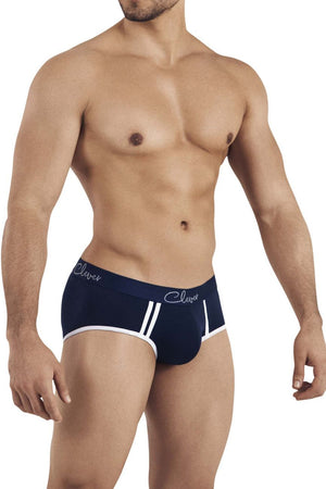 Male underwear model wearing Clever Underwear Lowa Piping Briefs available at MensUnderwear.io