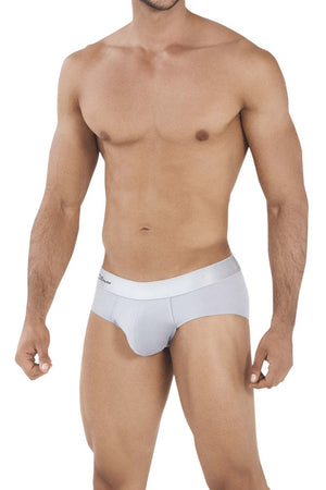 Male underwear model wearing Clever Underwear Eureka Briefs available at MensUnderwear.io
