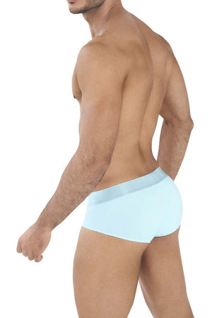 Male underwear model wearing Clever Underwear Eureka Briefs available at MensUnderwear.io