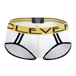 Male underwear model wearing Clever Underwear Brasilea Briefs available at MensUnderwear.io