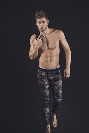 Male underwear model wearing Clever Underwear Action Athletic Pants available at MensUnderwear.io