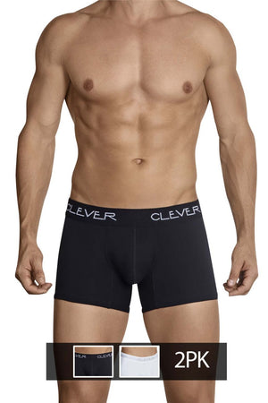 Men's underwear - Clever Underwear 2PK Basic Boxer Briefs 2 available at MensUnderwear.io