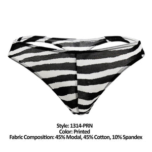 Doreanse Underwear Zebra Men's Thong