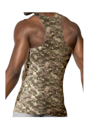 Men's tank tops - Doreanse Underwear Camo Racer-back Tank available at MensUnderwear.io - Image 2