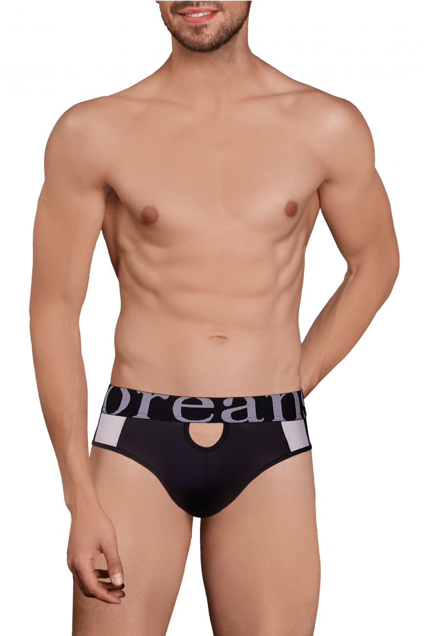 Men's thongs - Doreanse Underwear Window Thongs - Black available at MensUnderwear.io - Image 2