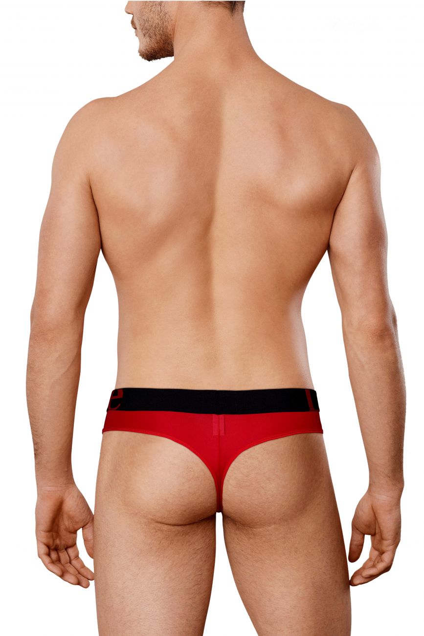 Men's thongs - Doreanse Underwear Window Thongs - Red available at MensUnderwear.io - Image 2