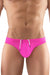 Men's swim thongs - ErgoWear X4D Men's Swim Thong - Fuschia available at MensUnderwear.io - Image 1