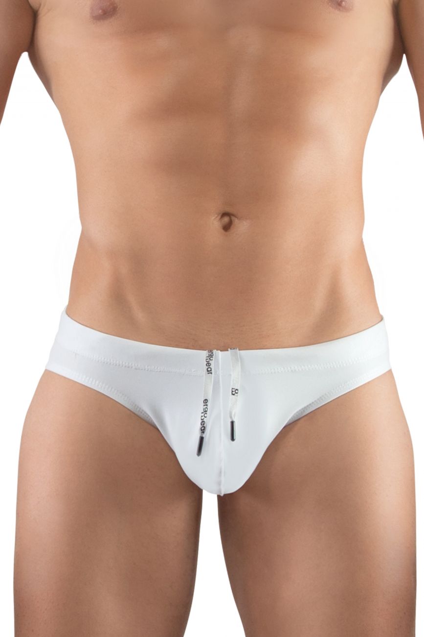 Men's swim briefs - ErgoWear X4D Swim Bikini - White available at MensUnderwear.io - Image 1