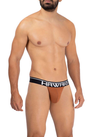 HAWAI Underwear Solid Microfiber Men's Thongs available at www.MensUnderwear.io - 4