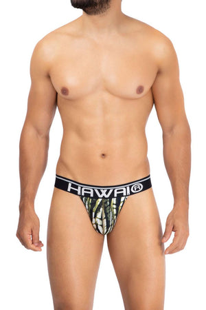 HAWAI Underwear Printed Microfiber Men's Thongs available at www.MensUnderwear.io - 2