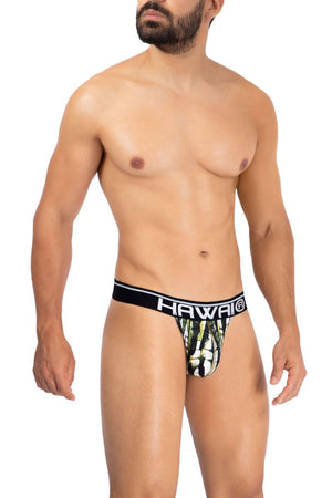 HAWAI Underwear Printed Microfiber Men's Thongs available at www.MensUnderwear.io - 4