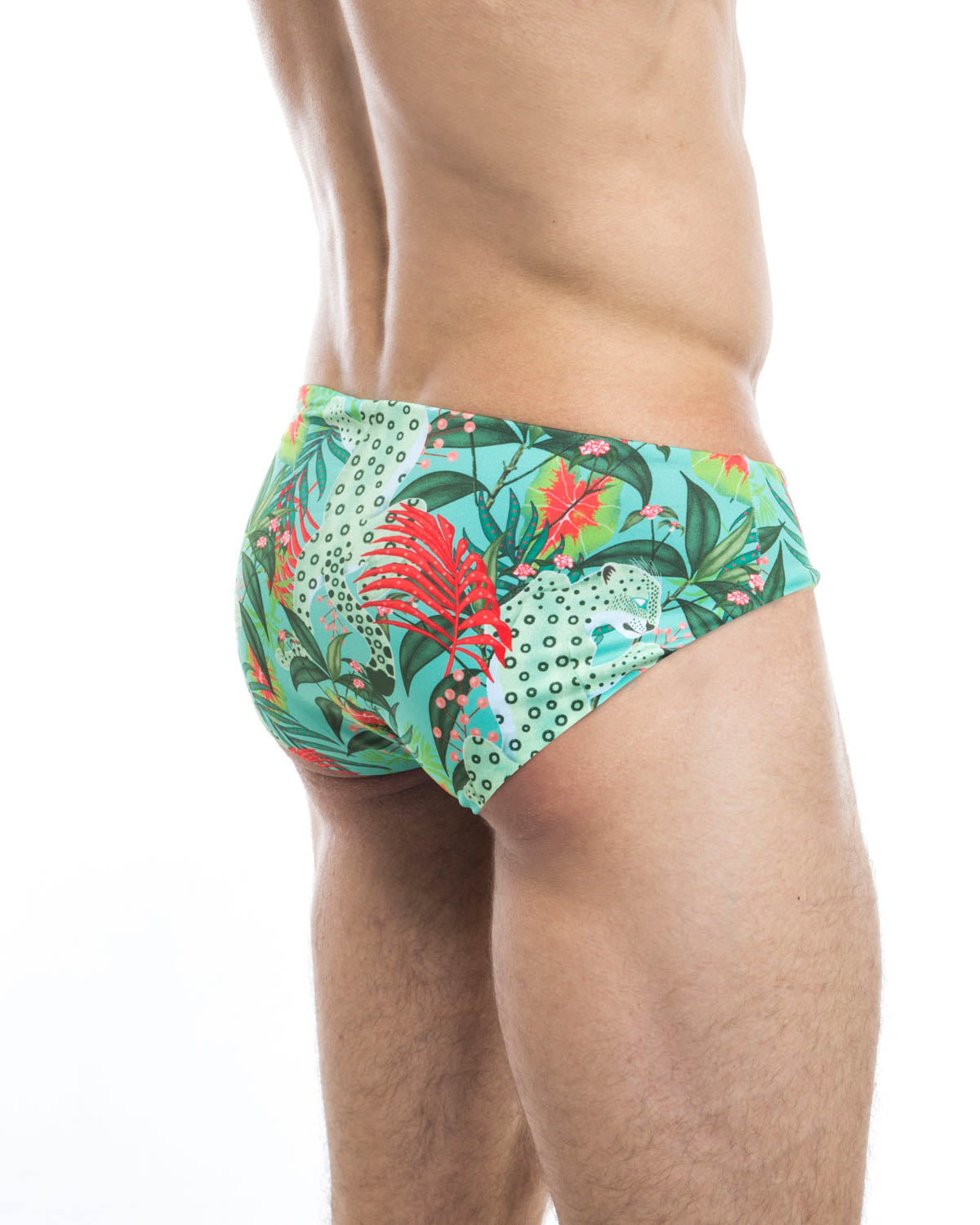 Men's swim briefs - HUNK2 Underwear Amazonia Reversible Swim Briefs available at MensUnderwear.io - Image 1