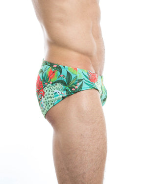 Men's swim briefs - HUNK2 Underwear Amazonia Reversible Swim Briefs available at MensUnderwear.io - Image 3