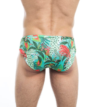 Men's swim briefs - HUNK2 Underwear Amazonia Reversible Swim Briefs available at MensUnderwear.io - Image 4