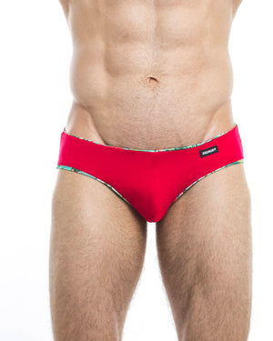 Men's swim briefs - HUNK2 Underwear Amazonia Reversible Swim Briefs available at MensUnderwear.io - Image 5