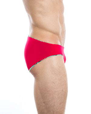 Men's swim briefs - HUNK2 Underwear Amazonia Reversible Swim Briefs available at MensUnderwear.io - Image 7