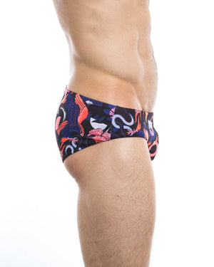 Men's swim briefs - HUNK2 Underwear Adler Reversible Swim Briefs available at MensUnderwear.io - Image 3