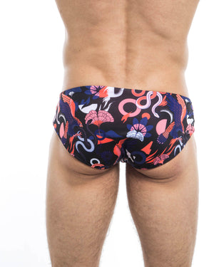 Men's swim briefs - HUNK2 Underwear Adler Reversible Swim Briefs available at MensUnderwear.io - Image 4
