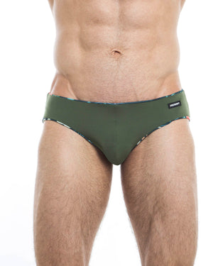 Men's swim briefs - HUNK2 Underwear Alligatori Reversible Swim Briefs available at MensUnderwear.io - Image 5