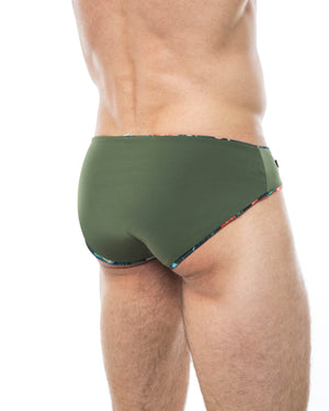Men's swim briefs - HUNK2 Underwear Alligatori Reversible Swim Briefs available at MensUnderwear.io - Image 6