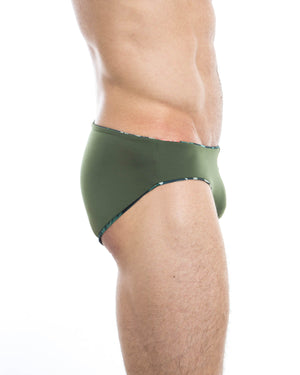 Men's swim briefs - HUNK2 Underwear Alligatori Reversible Swim Briefs available at MensUnderwear.io - Image 7