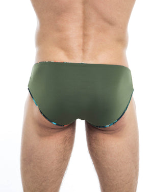 Men's swim briefs - HUNK2 Underwear Alligatori Reversible Swim Briefs available at MensUnderwear.io - Image 8