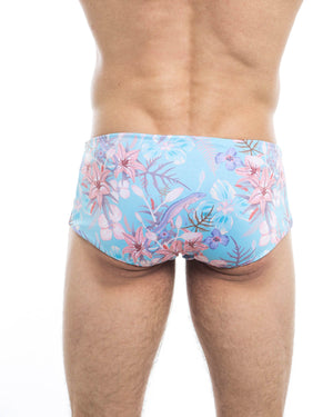 Men's swim trunks - HUNK2 Underwear Lezard Reversible Swim Trunks available at MensUnderwear.io - Image 4