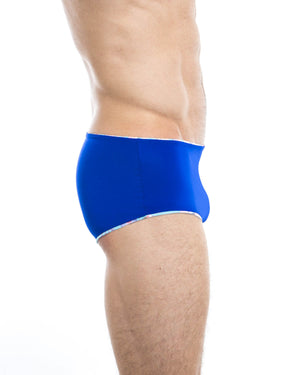 Men's swim trunks - HUNK2 Underwear Lezard Reversible Swim Trunks available at MensUnderwear.io - Image 7