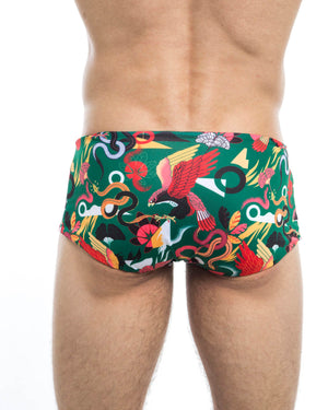 Men's swim trunks - HUNK2 Underwear Frosche Reversible Swim Trunks available at MensUnderwear.io - Image 4