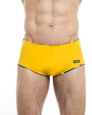 Men's swim trunks - HUNK2 Underwear Frosche Reversible Swim Trunks available at MensUnderwear.io - Image 5
