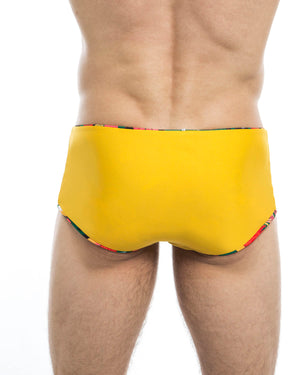 Men's swim trunks - HUNK2 Underwear Frosche Reversible Swim Trunks available at MensUnderwear.io - Image 8